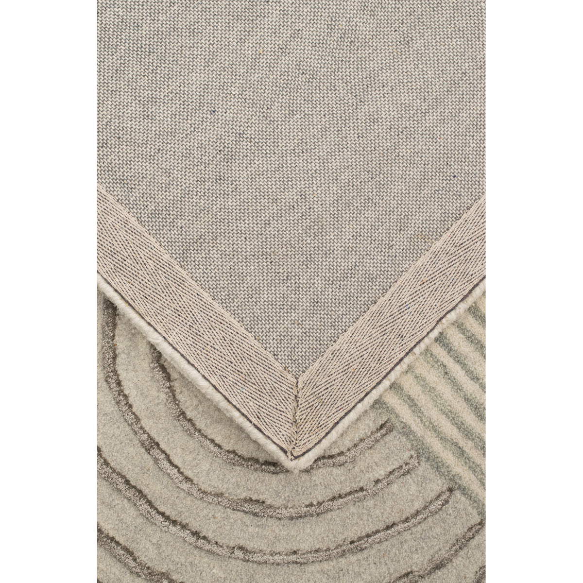 Retro Design 2 250x350cm Wool Rug, Silver