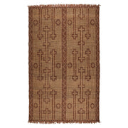 Tuareg Design 01 152x244cm Jute Rug, Natural/Tan
