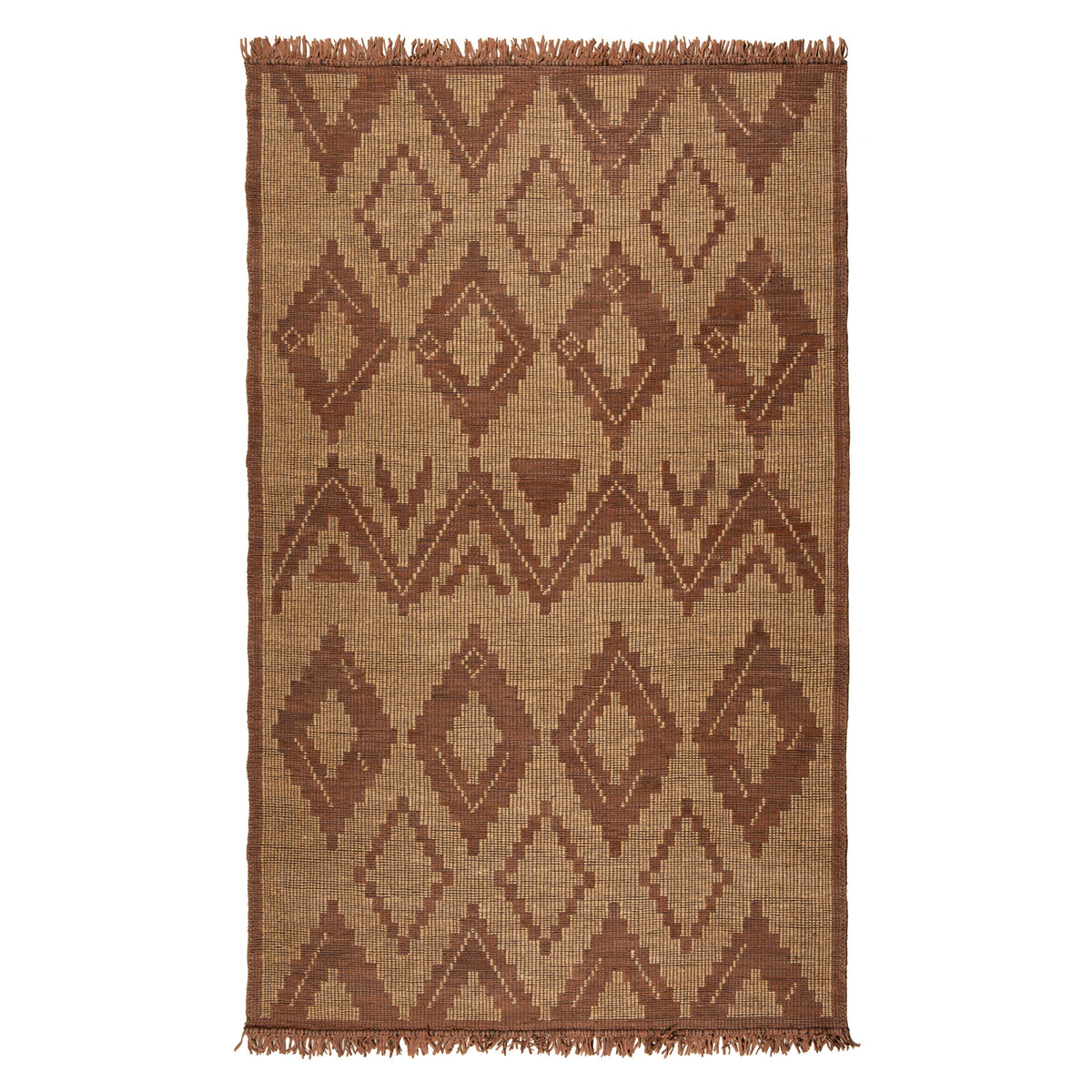 Tuareg Design 02 276x365cm Jute Rug, Natural/Tan