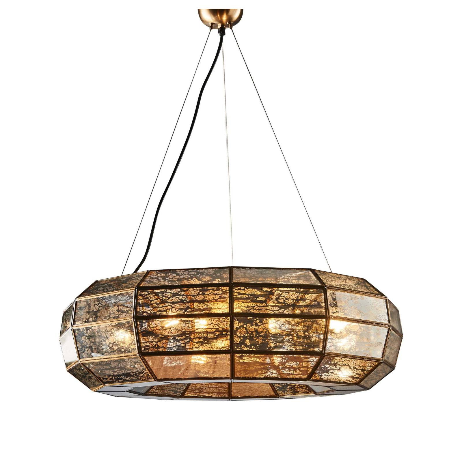 Victoria Ceiling Pendant 70cm Small Antique Brass