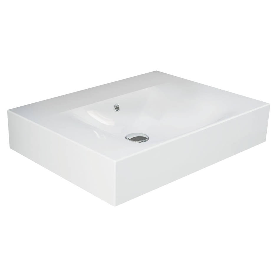 RAK Des 61 Wall Basin, No Tap Hole, Alpine White