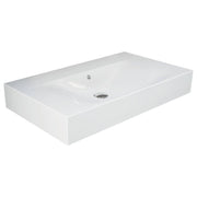 RAK Des 81 Wall Basin, No Tap Hole, Alpine White