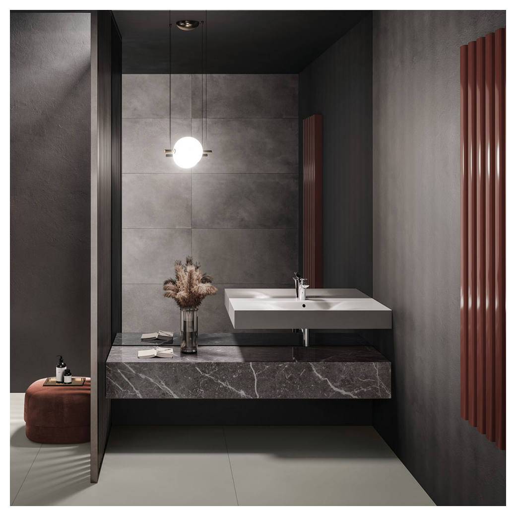 RAK Des 101 Wall Basin, 1 Tap Hole, Alpine White