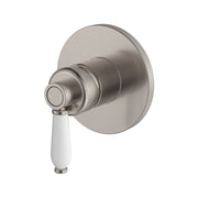 Eleanor Wall Mixer, Brushed Nickel & Ceramic