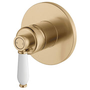 Eleanor Wall Mixer, Urban Brass & Ceramic