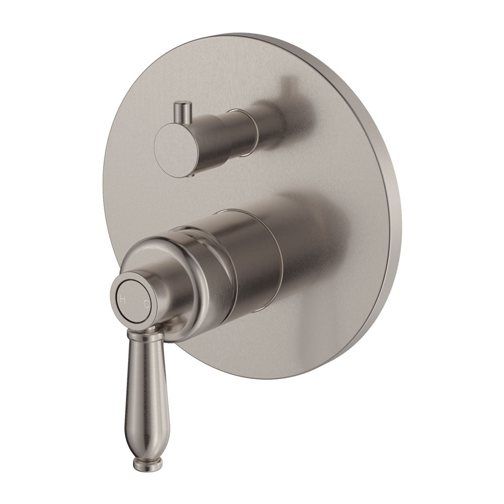 Eleanor Wall Diverter Mixer, Brushed Nickel