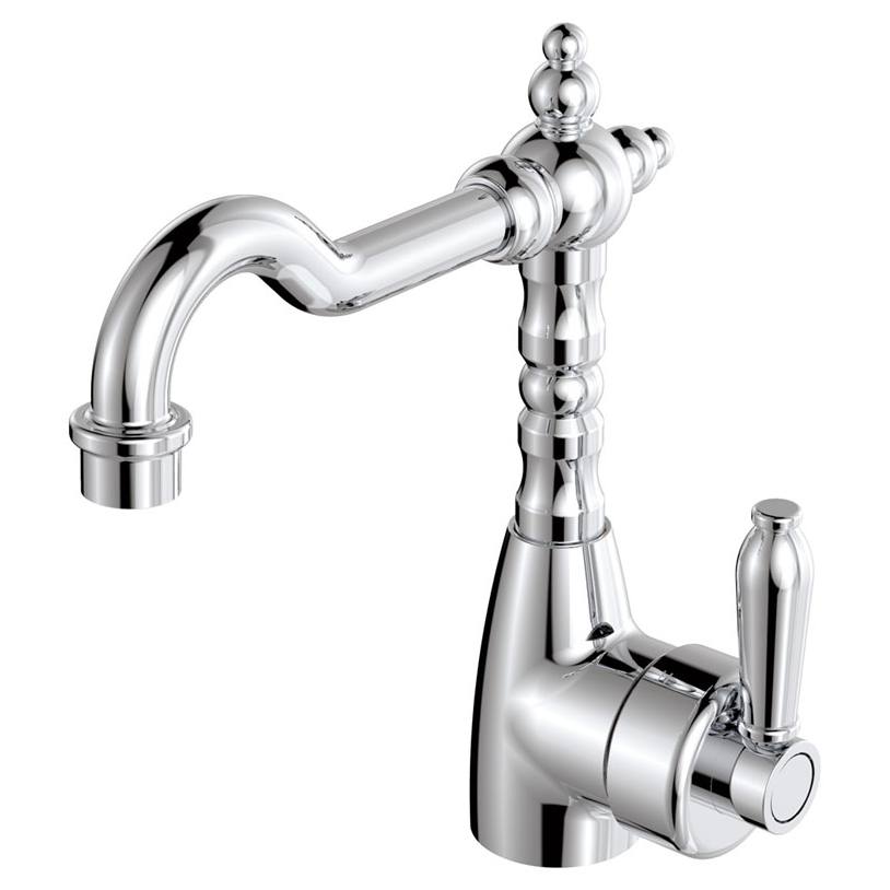Eleanor Shepherds Crook Basin Mixer, Chrome
