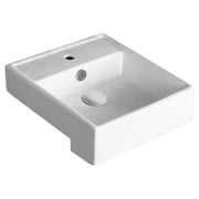 Helen Junior Semi-Recessed Basin, Gloss White