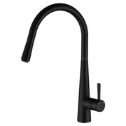 Hustle Deluxe Gooseneck Pull-Out Kitchen Mixer, Matte Black