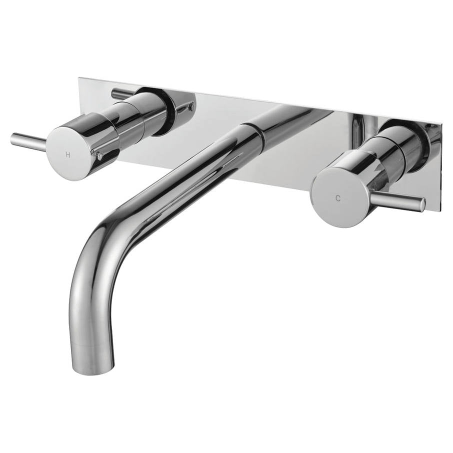Isabella Wall Basin Set, Chrome