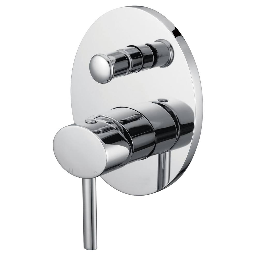 Ovalie Wall Diverter Mixer, Chrome