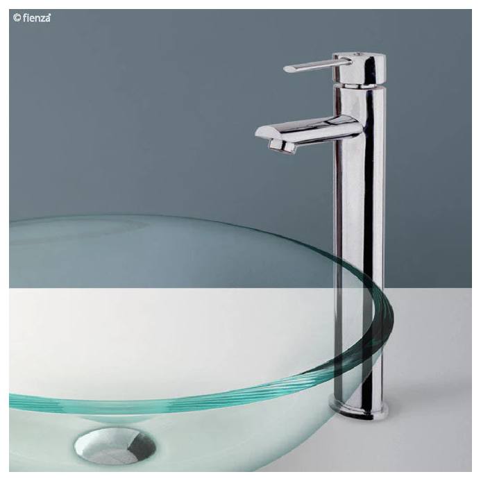 Ovalie Tall Basin Mixer, Chrome