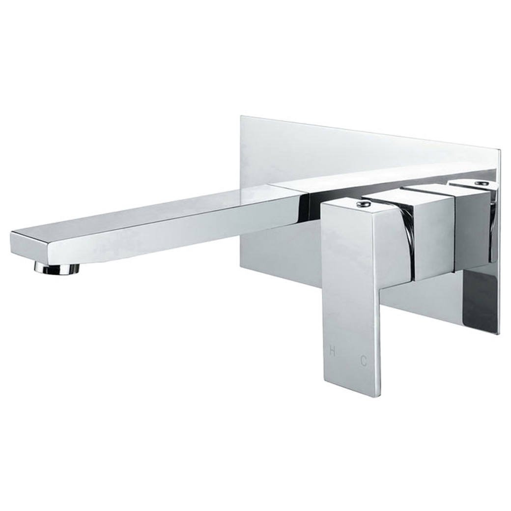 Jet Wall Mixer With Spout, Chrome