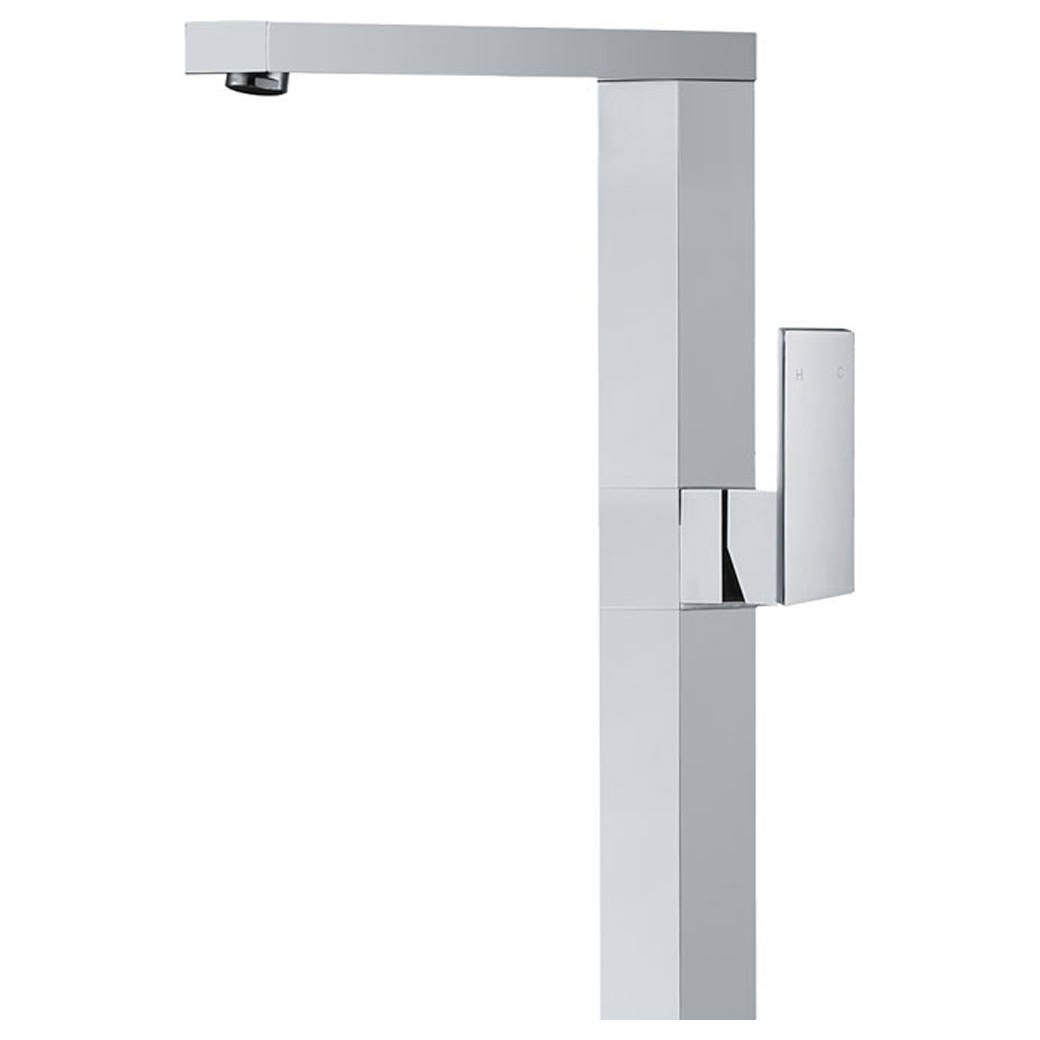 Jet Floor Mixer, Chrome