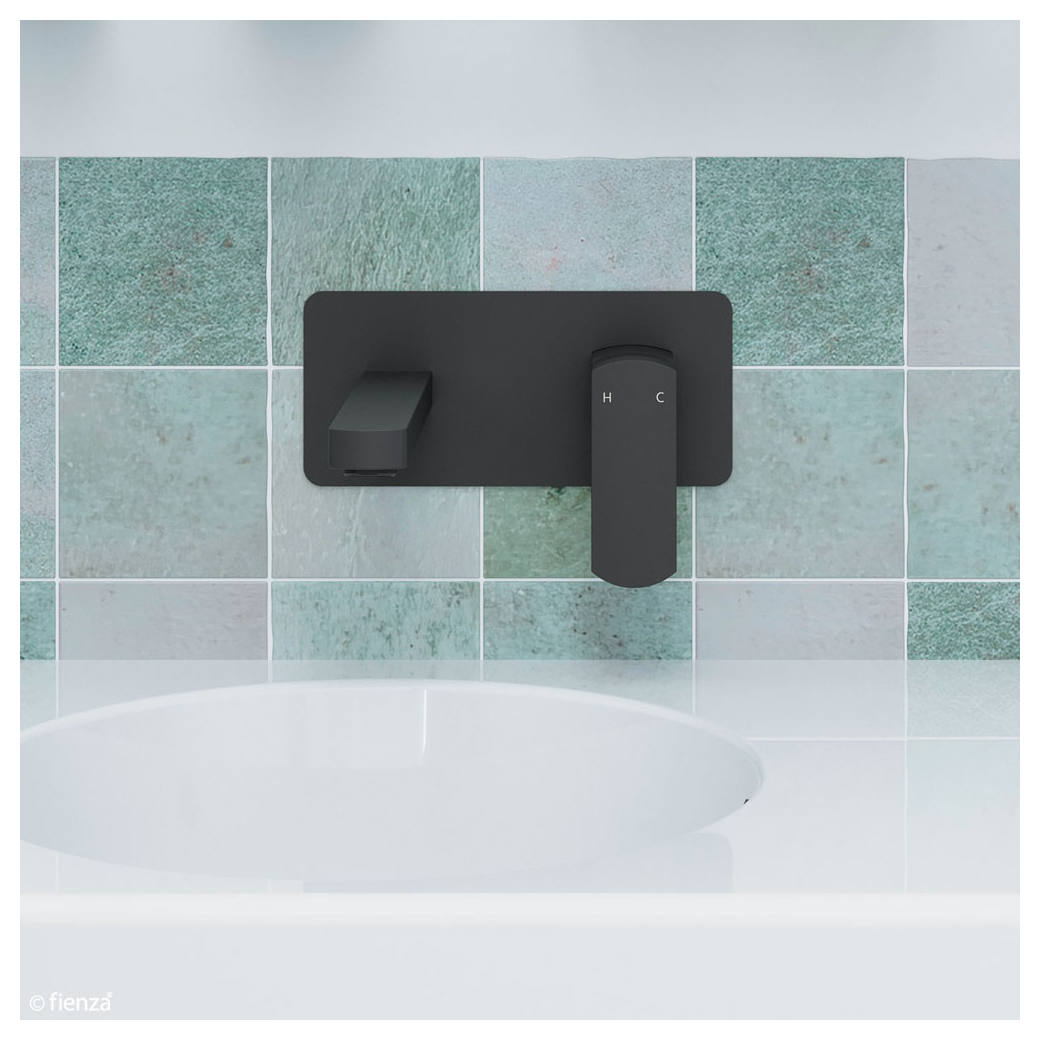 Koko Wall Mixer With Spout, Matte Black