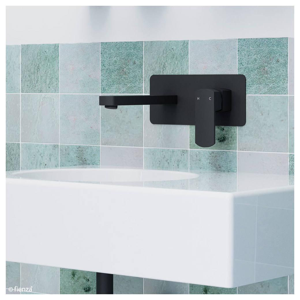 Koko Wall Mixer With Spout, Matte Black