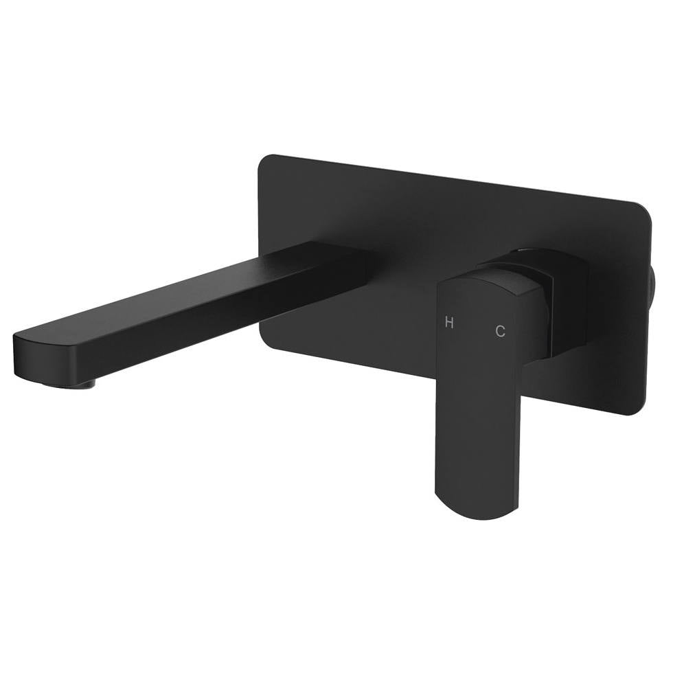 Koko Wall Mixer With Spout, Matte Black