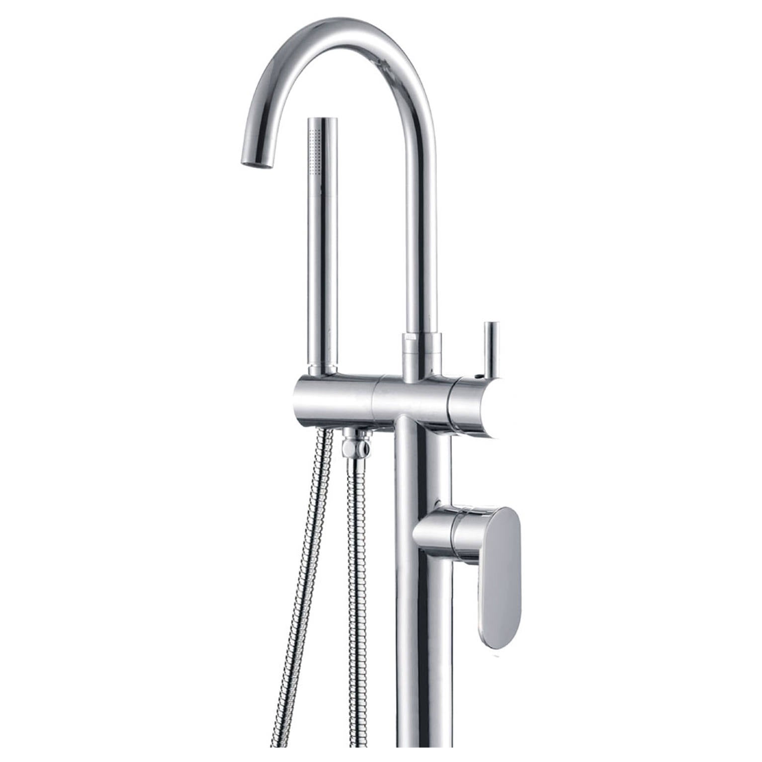 Empire Floor Standing Mixer & Shower, Chrome