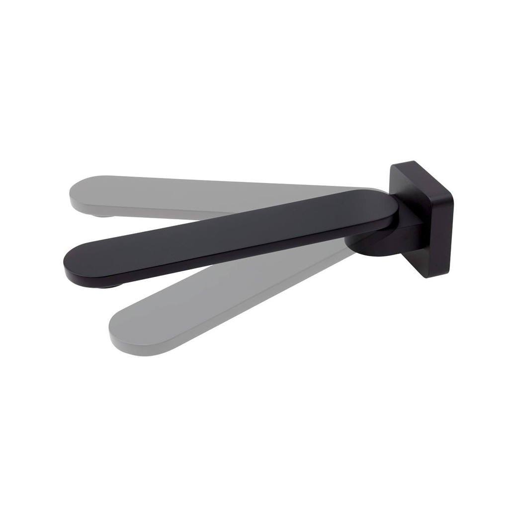 Empire Slim Swivel Bath Outlet, Matte Black