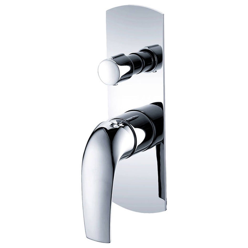 Keeto Wall Diverter Mixer, Chrome
