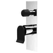 Lincoln Wall Diverter Mixer, Mixed Finish