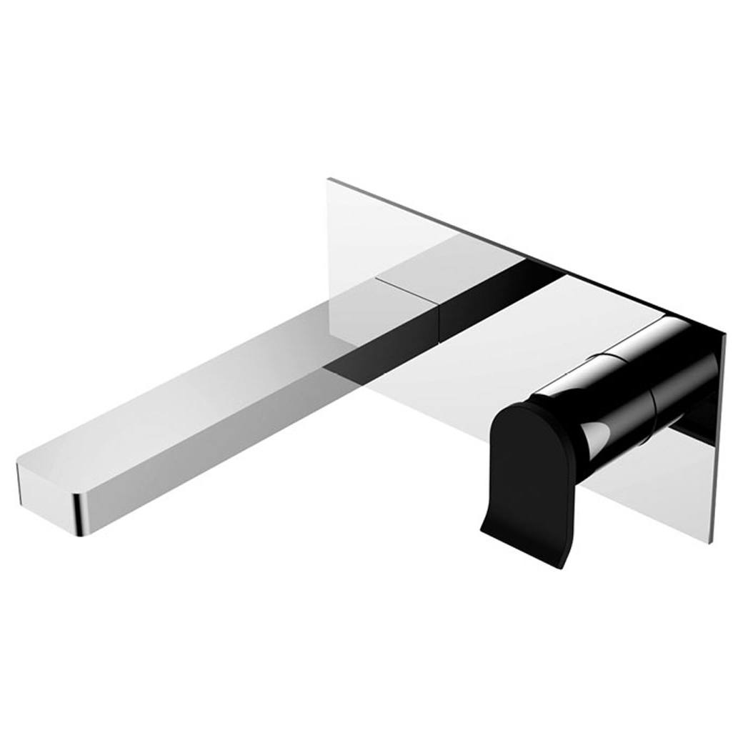 Lincoln Wall Mixer Spout, Mixed Finish