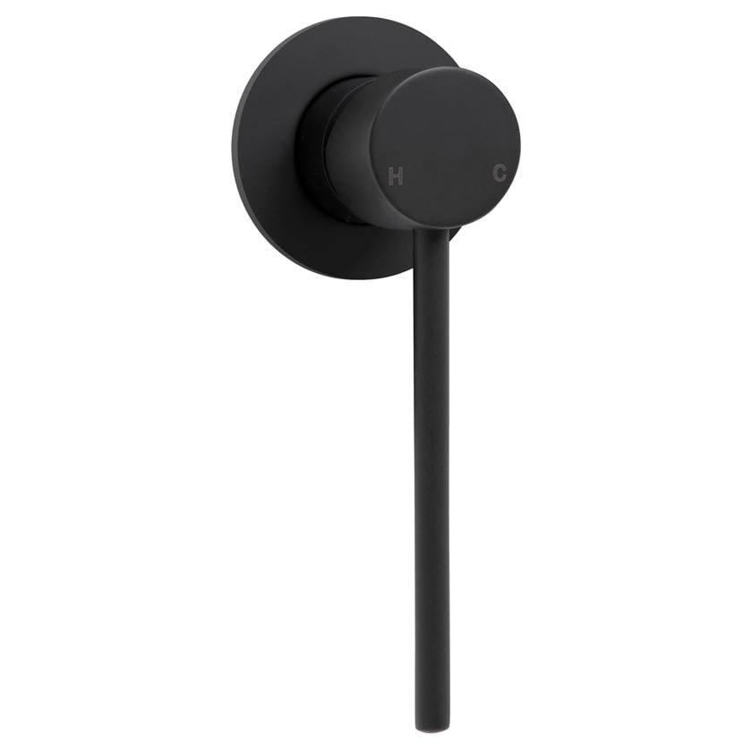 Hustle Care Wall Mixer, Rnd Plate, Matte Black