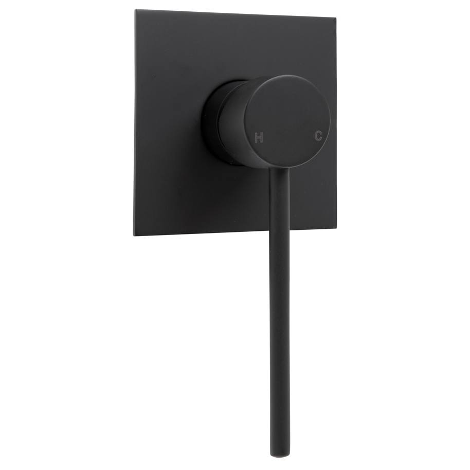 Hustle Care Wall Mixer, Square Plate, Matte Black