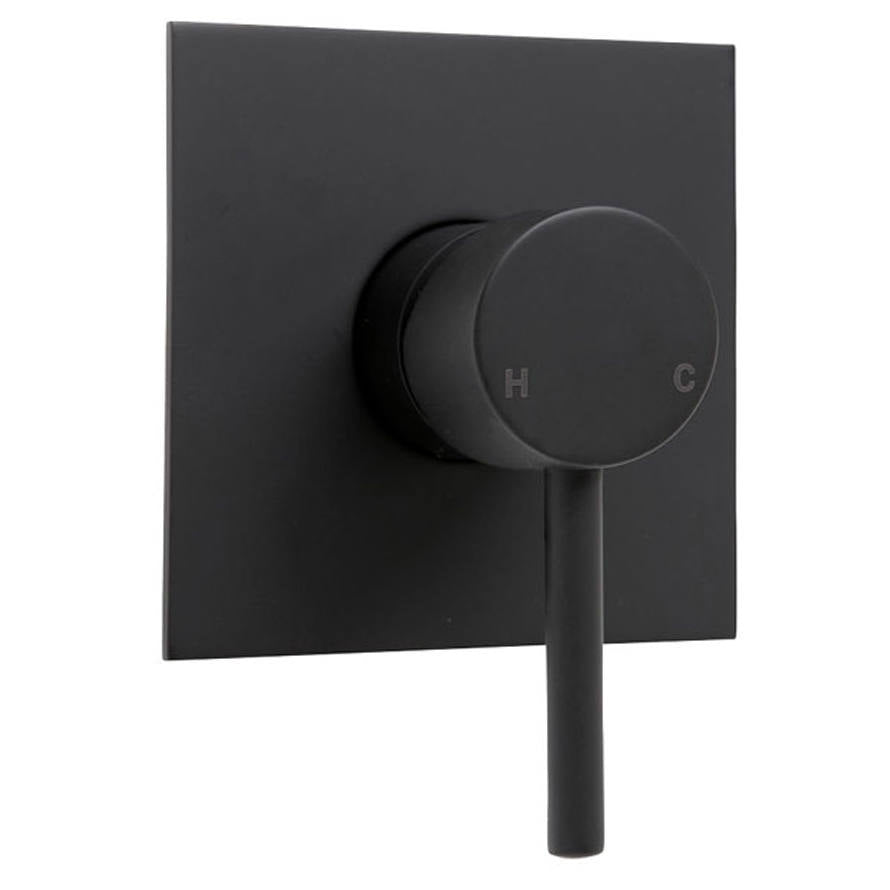 Hustle Wall Mixer, Square Plate, Matte Black