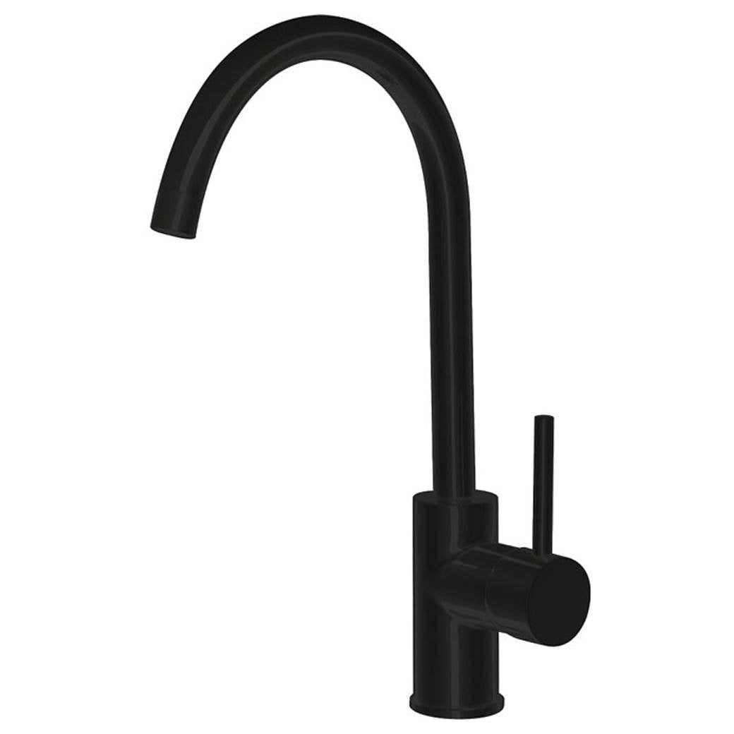 Hustle Gooseneck Sink Mixer, Matte Black