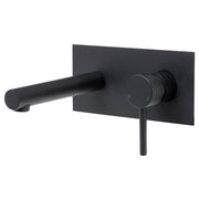Hustle Wall Mixer With Spout, Matte Black