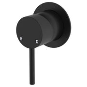 Kaya Wall Mixer, Small Rnd Plate, Matte Black