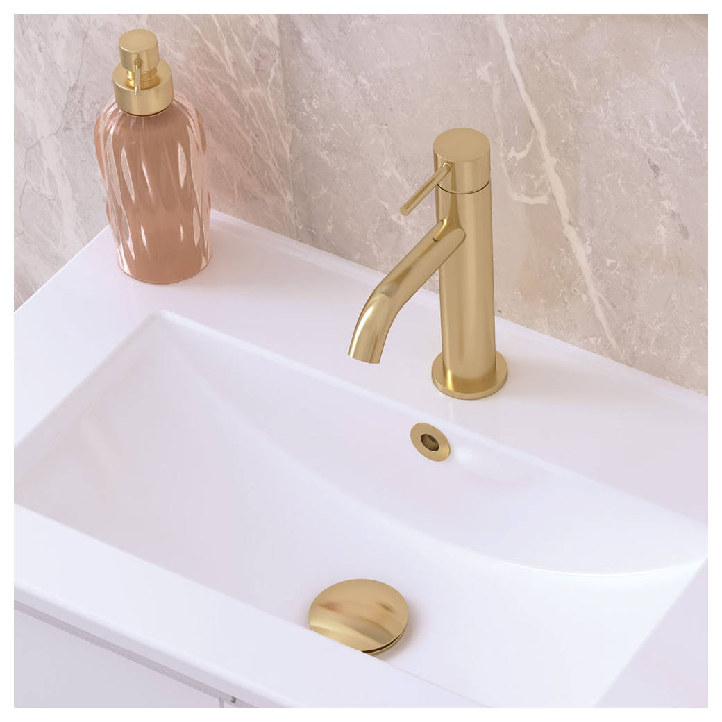 Kaya Basin Mixer, Urban Brass