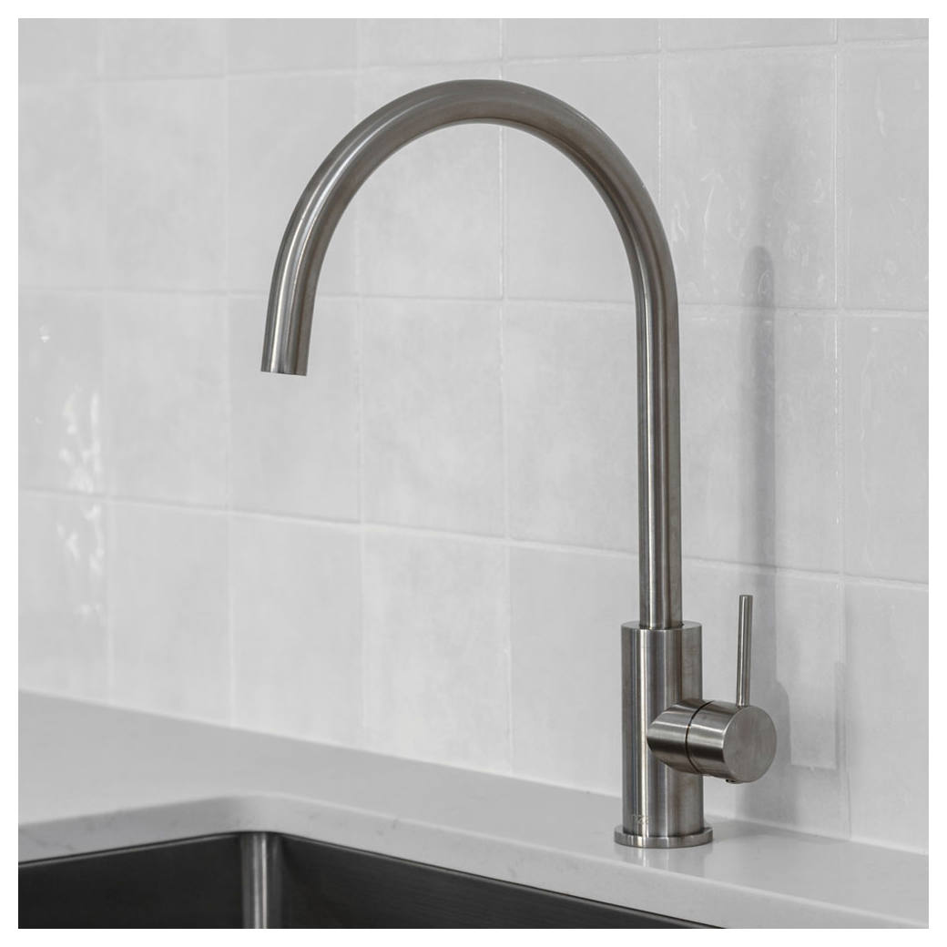 Kaya Sink Mixer, Brushed Nickel