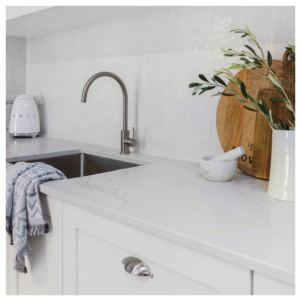 Kaya Sink Mixer, Brushed Nickel