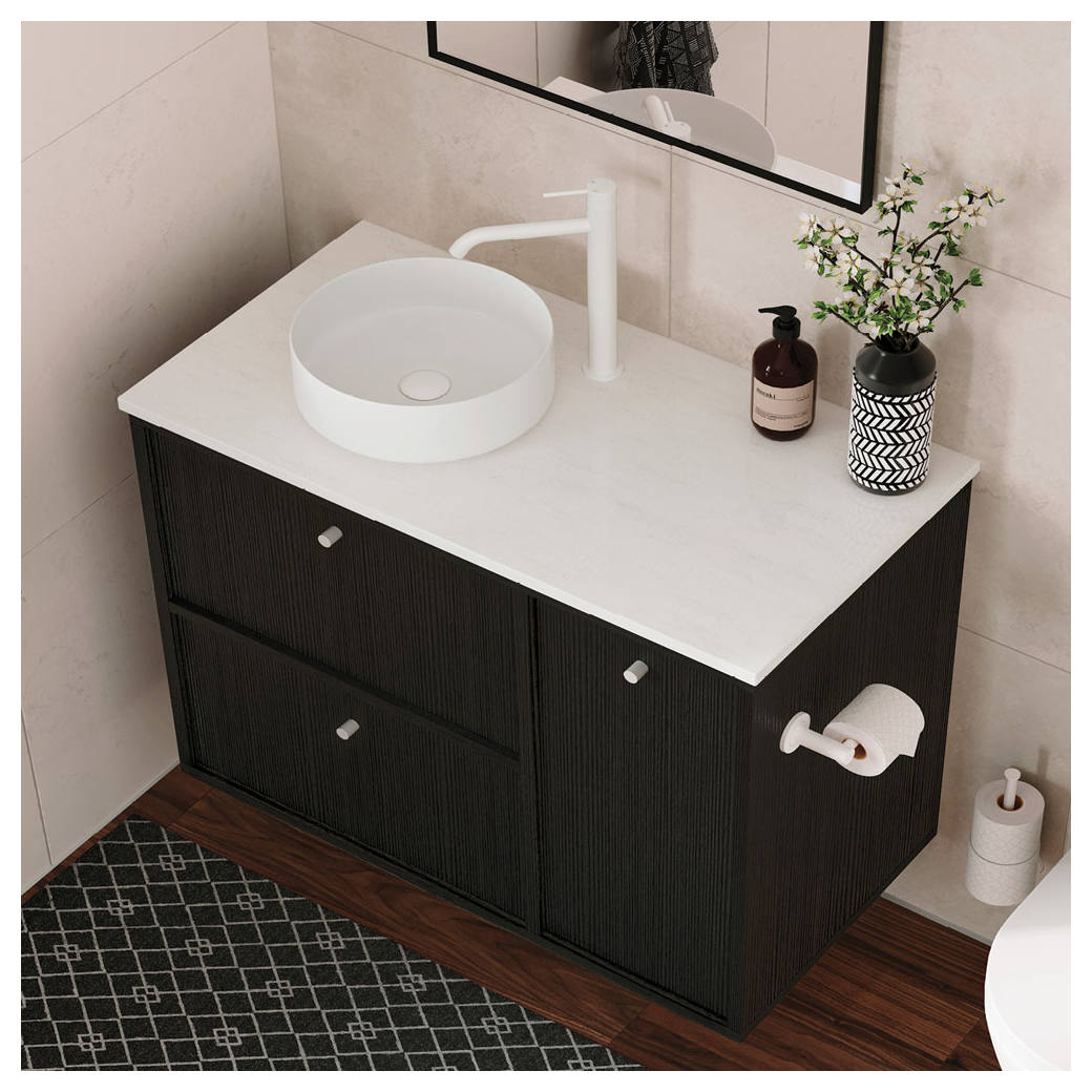 Kaya Tall Basin Mixer, Matte White