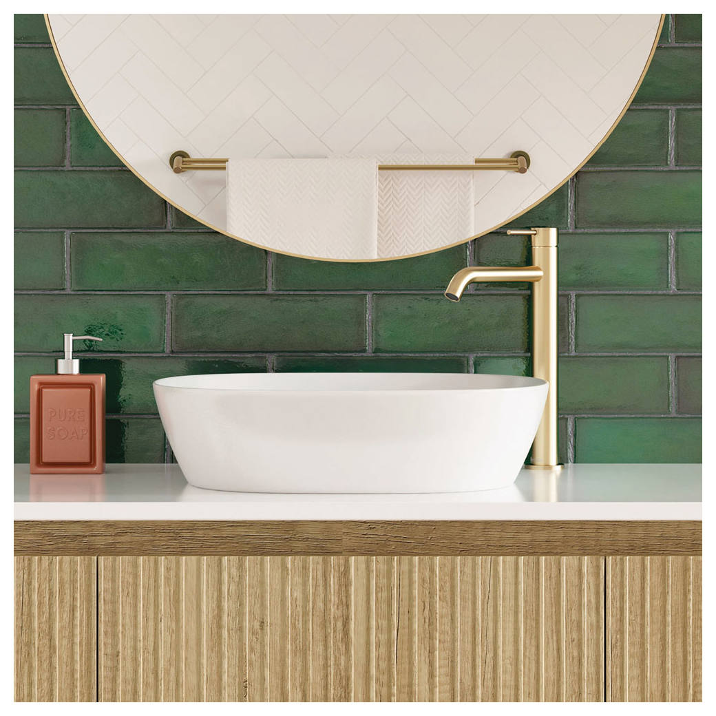Kaya Tall Basin Mixer, Urban Brass