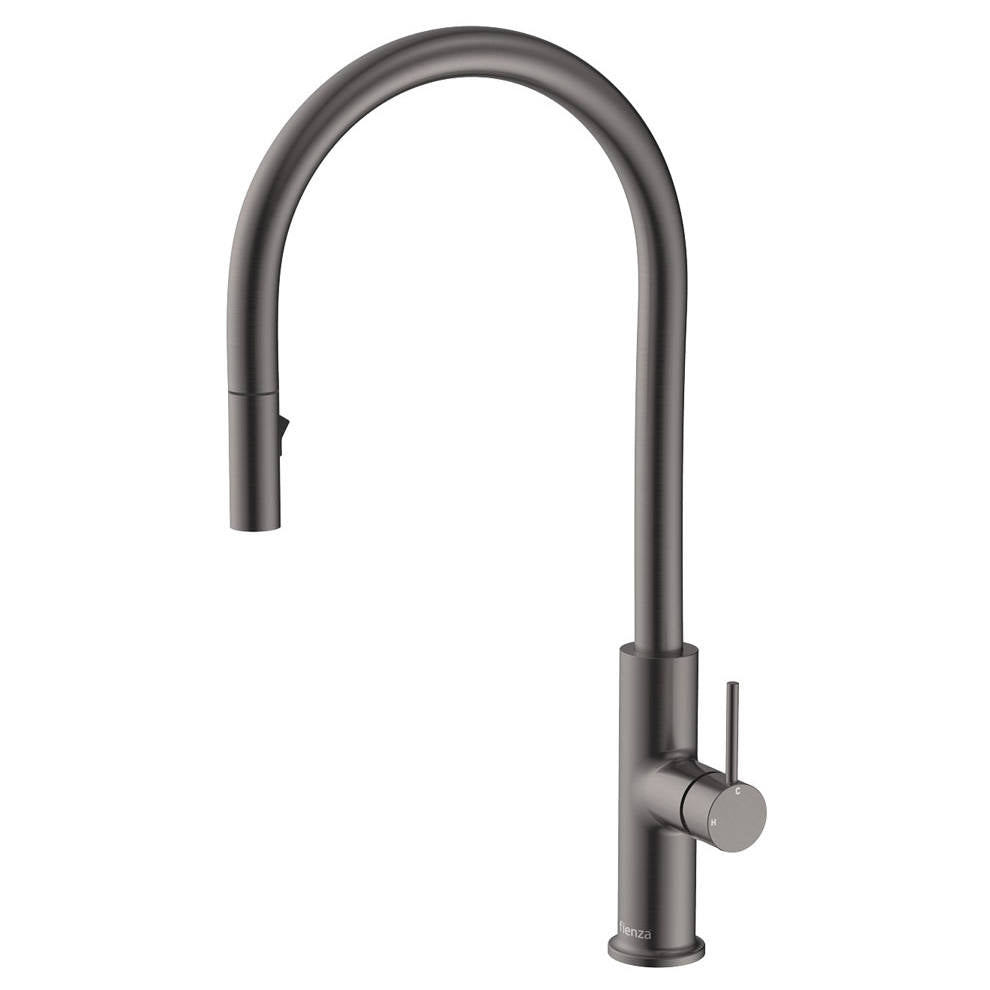 Kaya Pull-Out Sink Mixer, Gun Metal