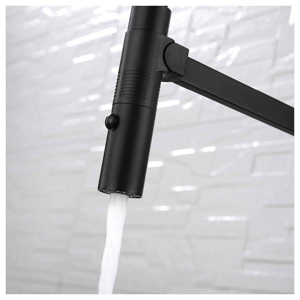 Kaya Pull Down Sink Mixer, Matte White