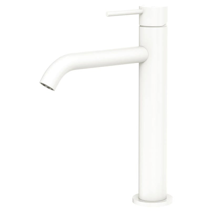 Kaya Medium Basin Mixer, Matte White
