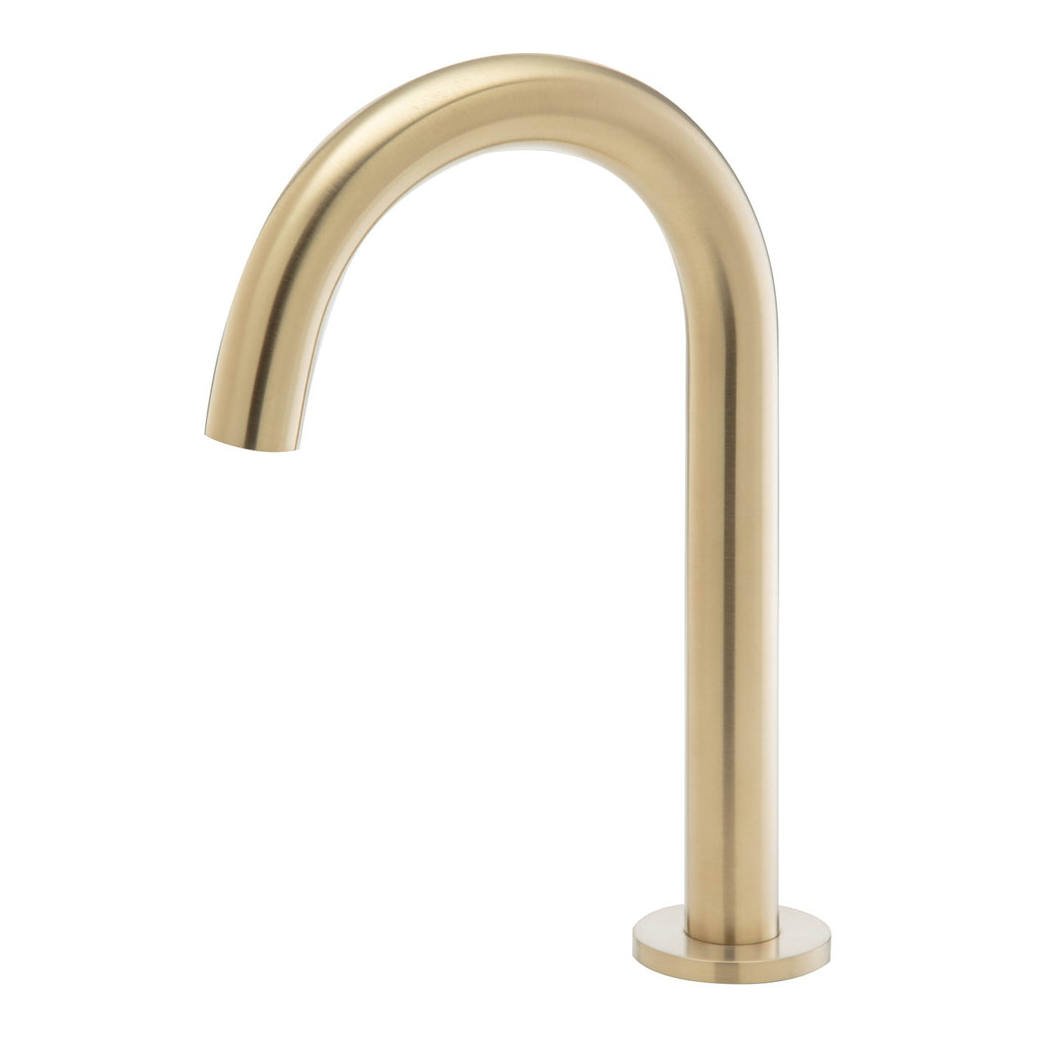 Kaya Hob-Mounted Basin/Bath Outlet, Urban Brass