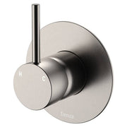 Kaya Up Wall Mixer, Large Rnd Plate, Brushed Nickel
