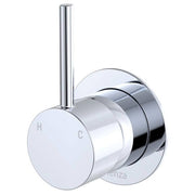 Kaya Up Wall Mixer, Small Rnd Plate, Chrome