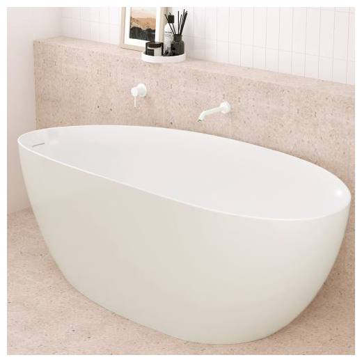 Kaya 180mm Basin/Bath Outlet, Matte White