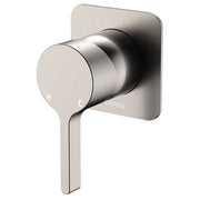 Sansa Wall Mixer, Square Plate, Brushed Nickel