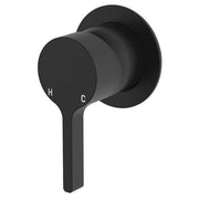 Sansa Wall Mixer, Small Rnd Plate, Matte Black
