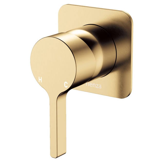 Sansa Wall Mixer, Square Plate, Urban Brass