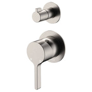 Sansa Wall Diverter Mixer, Small Rnd Plates, Brushed Nickel