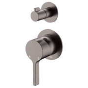 Sansa Wall Diverter Mixer, Small Rnd Plates, Gun Metal