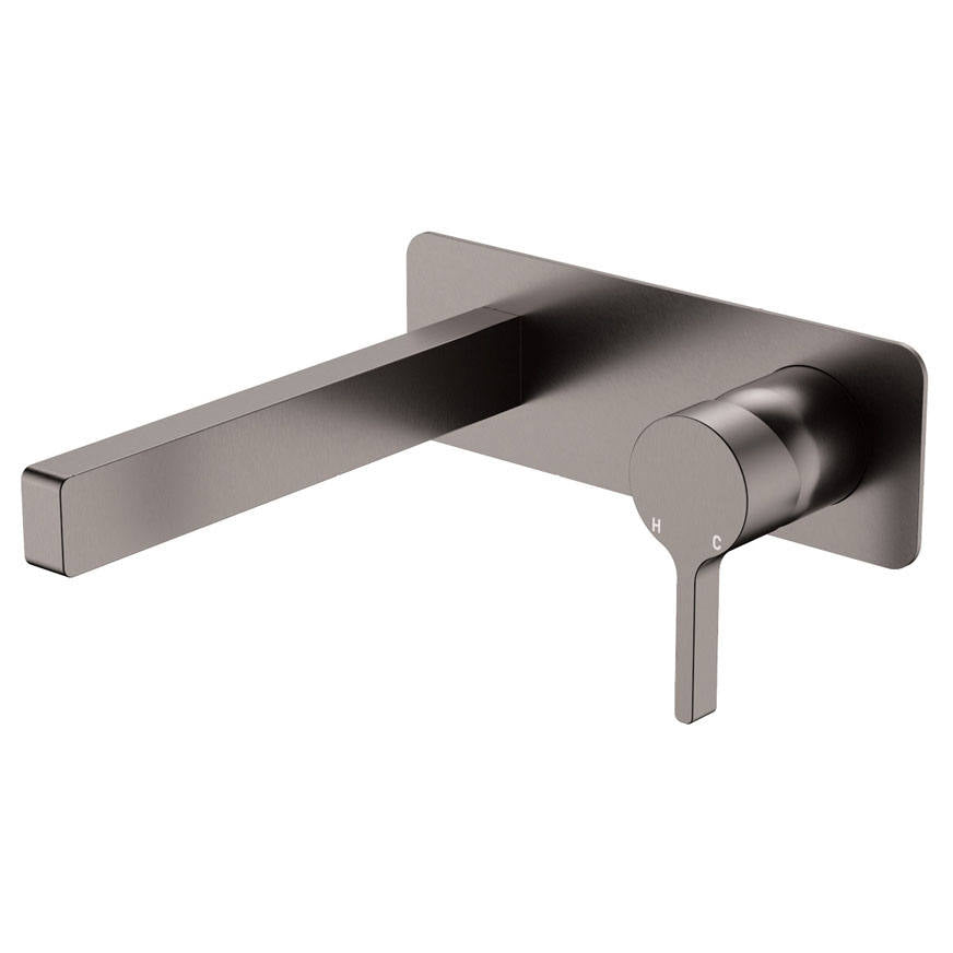 Sansa Wall Bath Mixer Set, Gun Metal